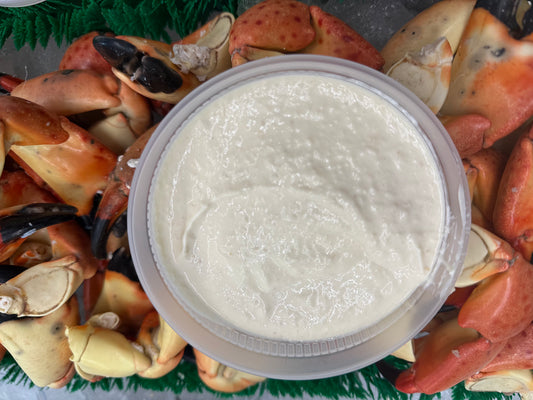 White mustard 8oz container